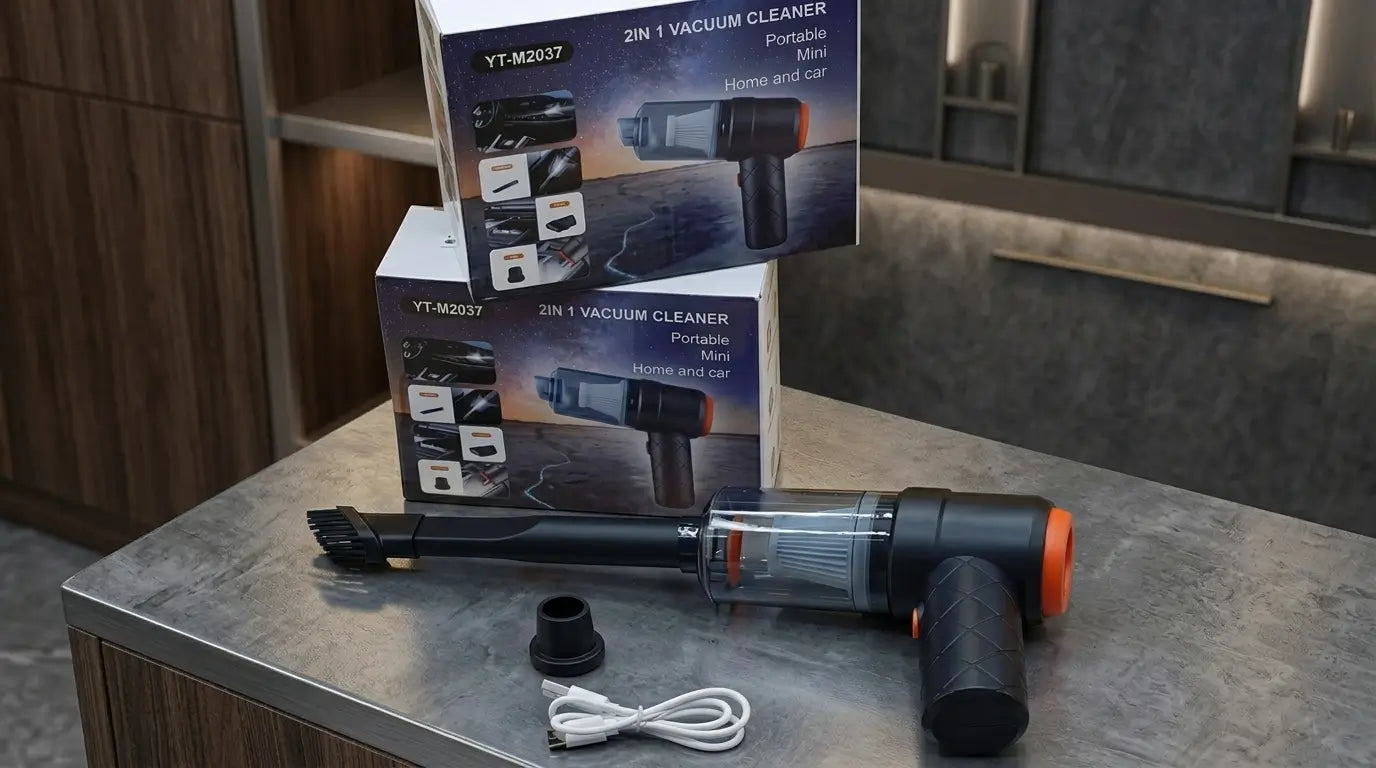 2 in 1 Portable Mini Vacuum Cleaner – Home & Car (YT-M2037)