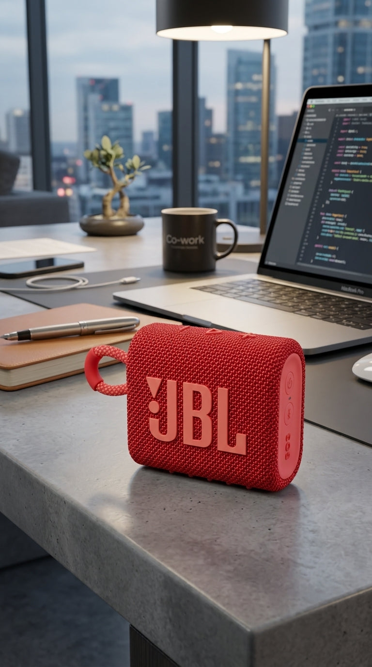 JBL Go 3 Portable Bluetooth Speaker – Red