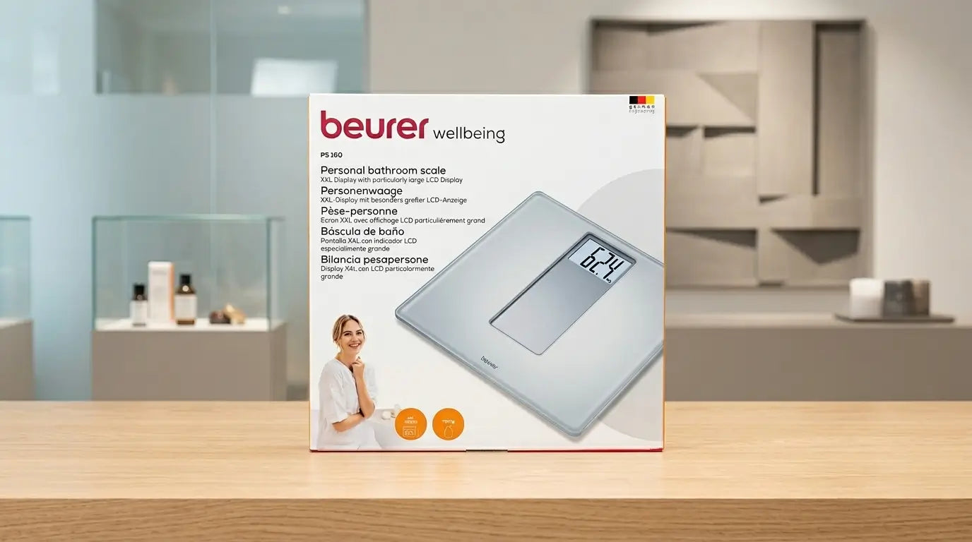 Beurer PS 160 Personal Bathroom Scale – XXL Large LCD Display | German Engineering