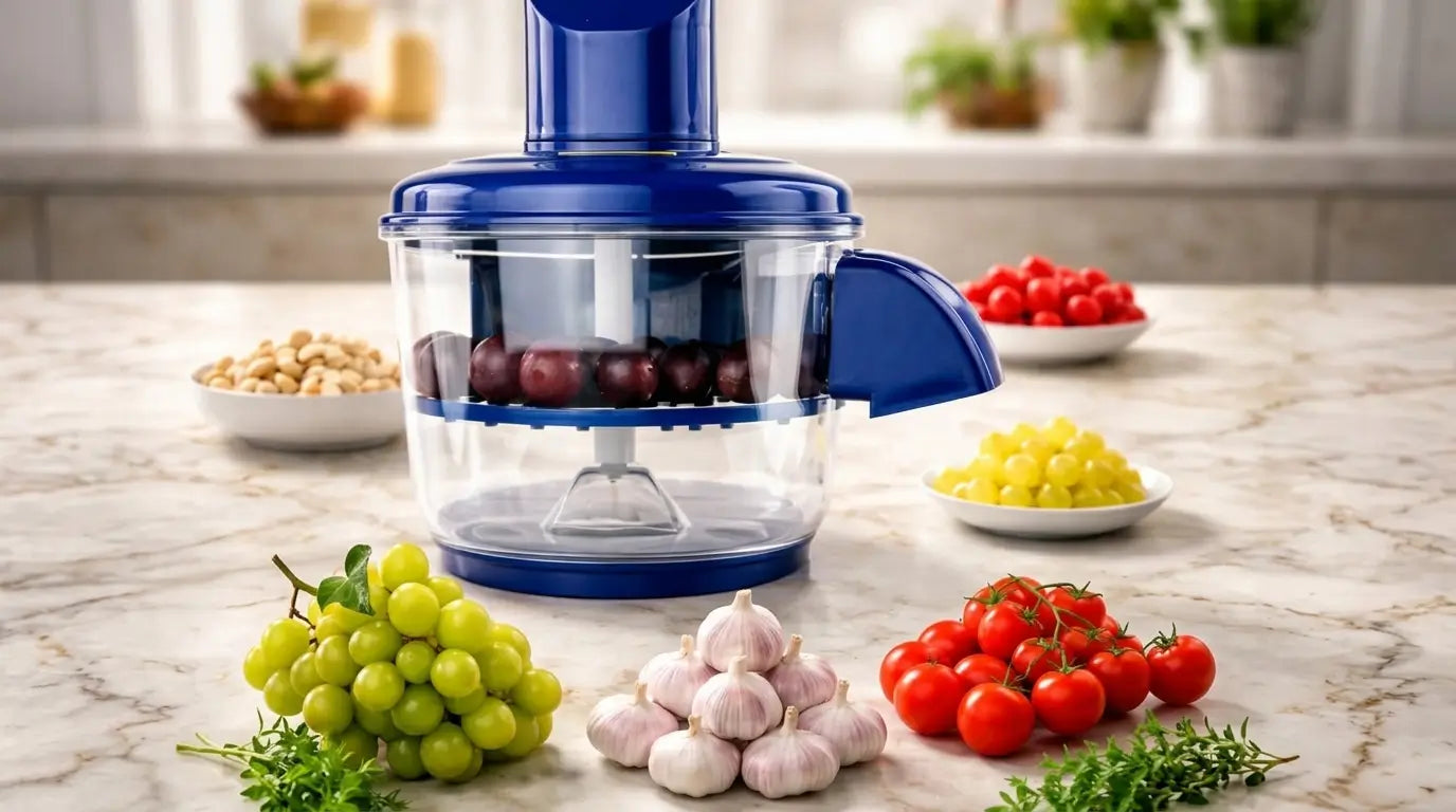 Electric Food Chopper & Vegetable Processor – Blue